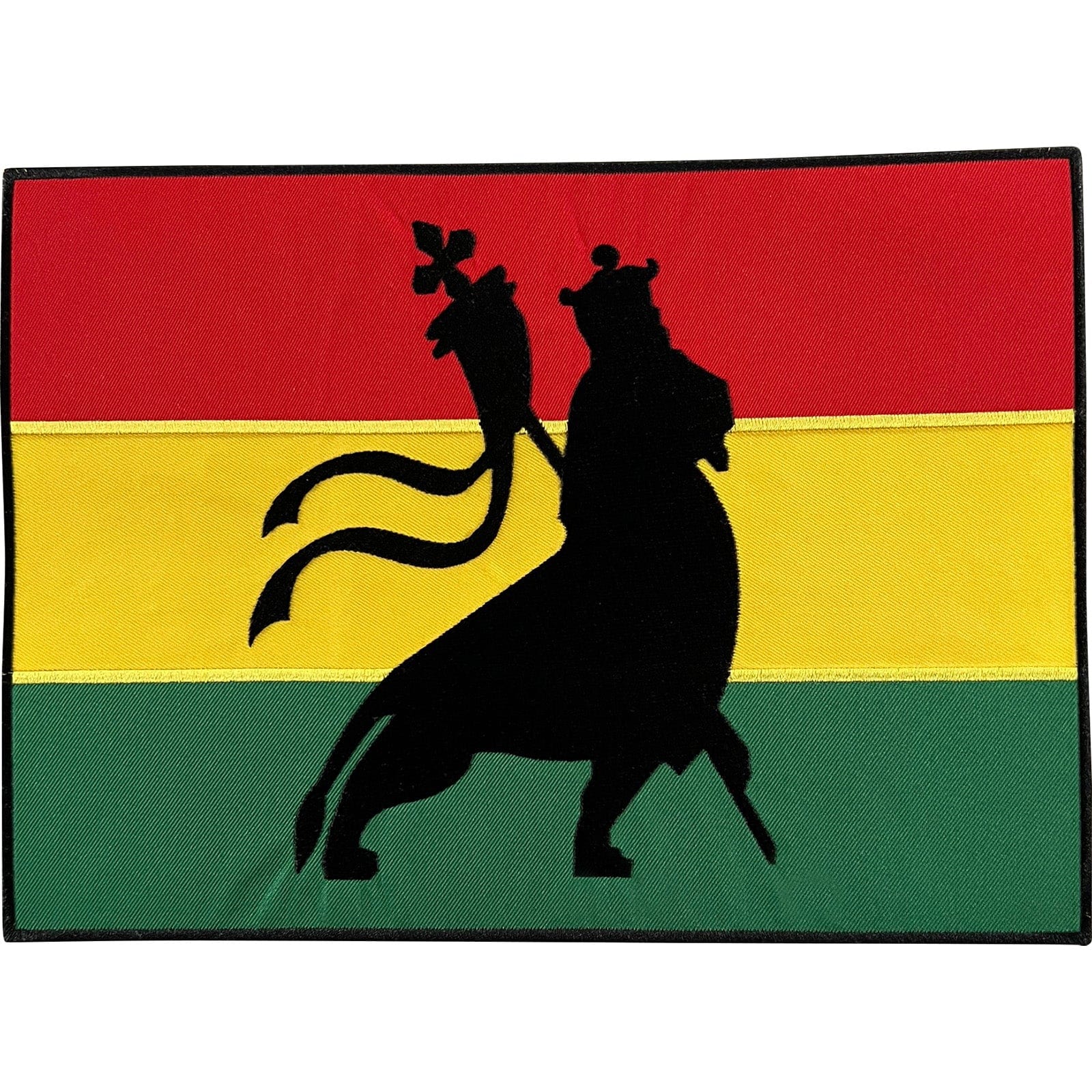 Big Large Iron On Sew On Rasta Flag Lion Of Judah Patch Africa Embroidered Badge