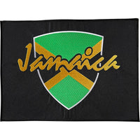 Big Large Iron Sew On Jamaica Shield Flag Patch Back Of Jacket Embroidered Badge