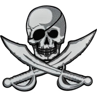 Big Large Pirate Cutlass Patch Iron Sew On Embroidered Badge Embroidery Applique