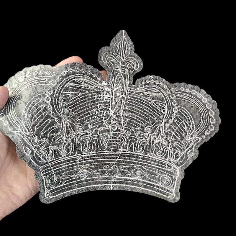 Big Large Sequin Crown Sew On Patch Embroidered Applique Embroidery Badge