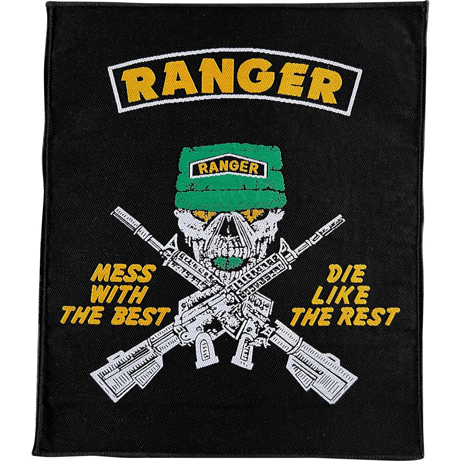 Big Large United States Army Ranger Sew On Patch Clothes Bag Embroidered Badge
