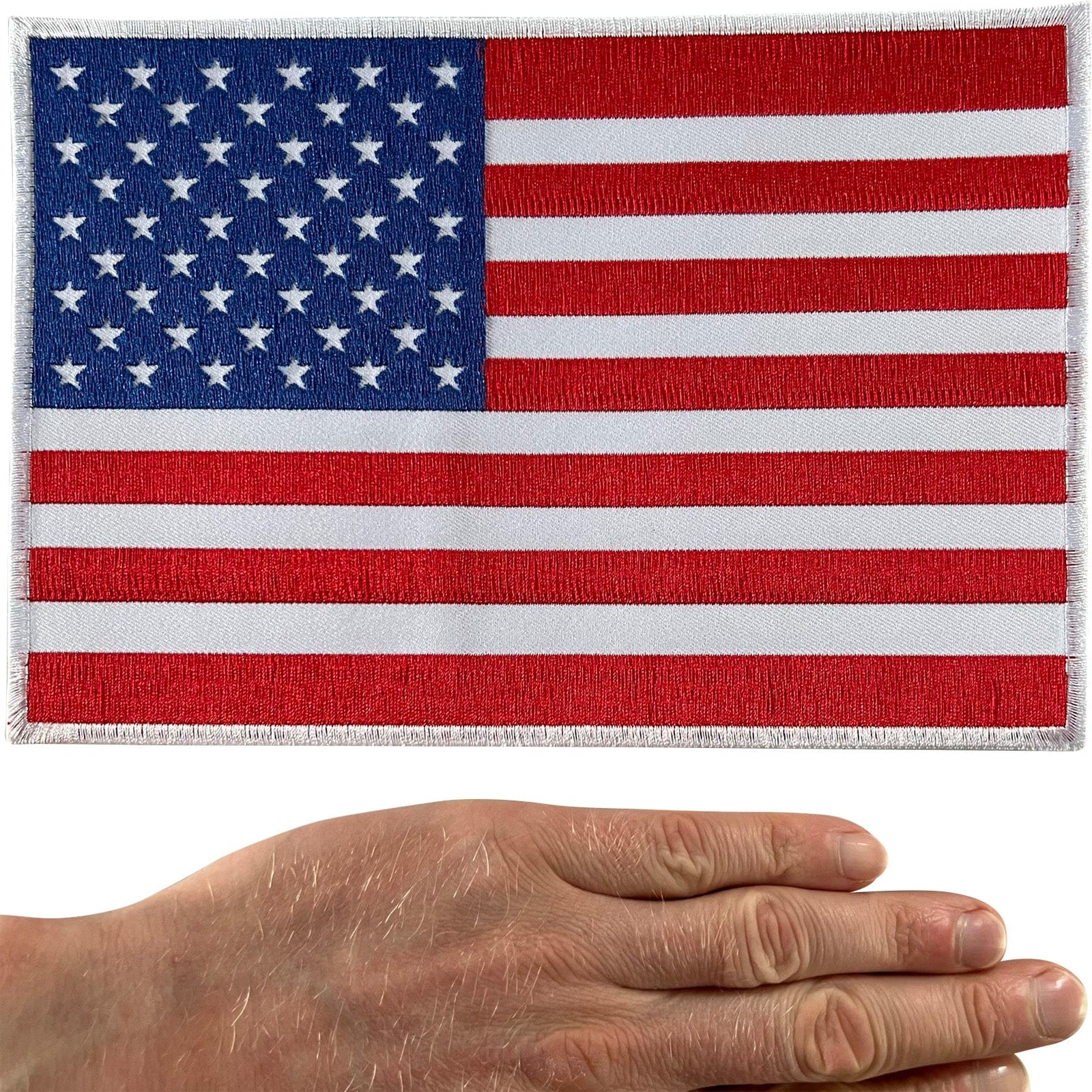 Big Large USA Flag Patch Iron Sew On Jacket America United States Clothes Badge