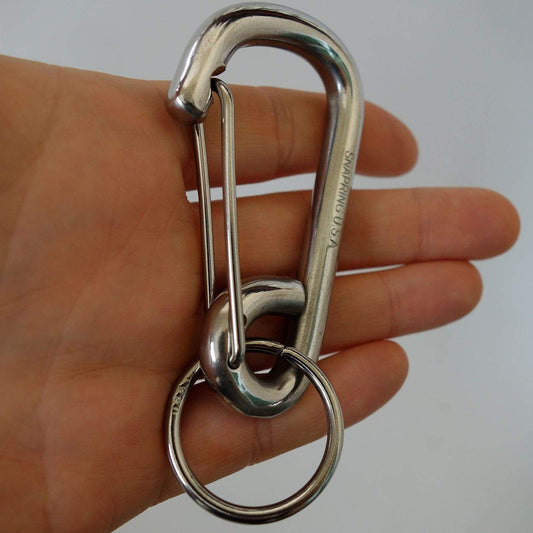 Big Strong Metal Carabiner Keyring Key Chain Dog Collar Lead Harness Snap Clip Big Strong Metal Carabiner Keyring Key Chain Dog Collar Lead Harness Snap Clip
