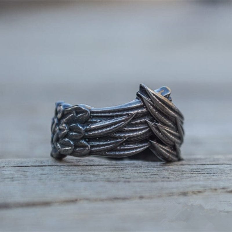 Bird Feathers Ring Made From Stainless Steel