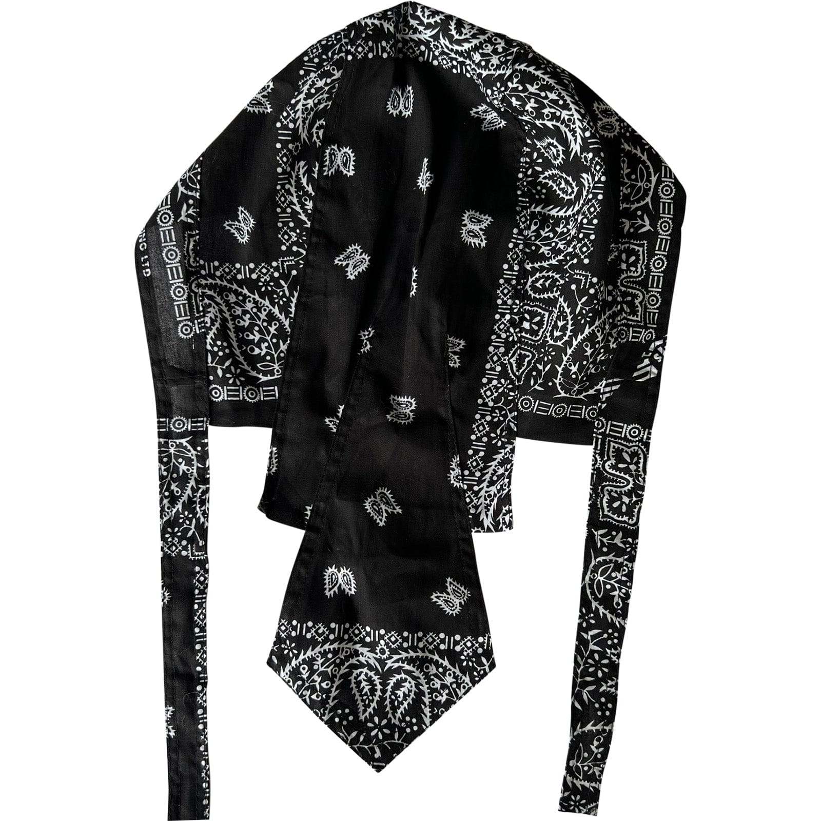 Black Bandana Zandana Hairband Headband Hair Head Band Scarf Durag Sun Hat Cap