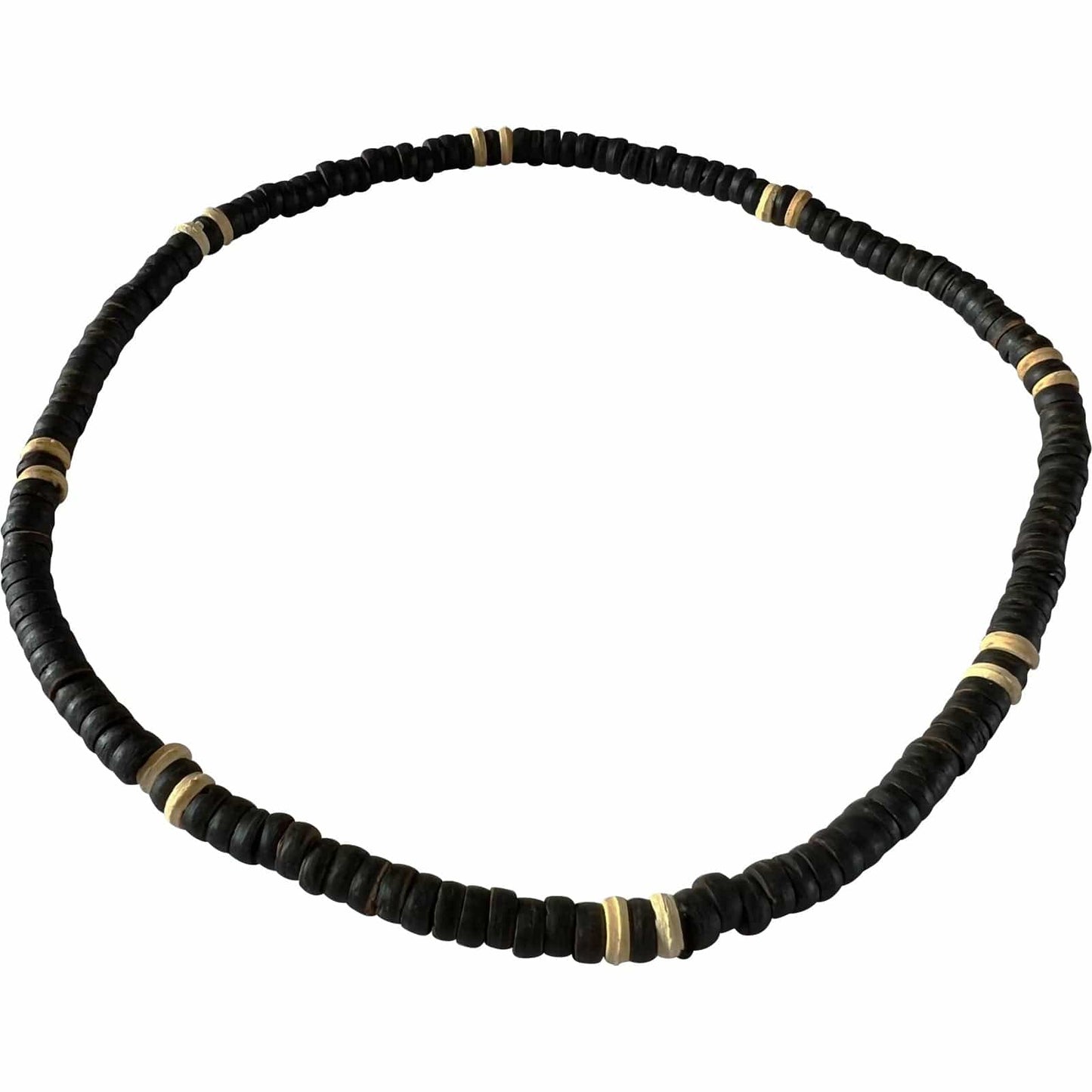 Black Brown Wood Beaded Necklace Chain Mens Womens Ladies Girls Boys Jewellery