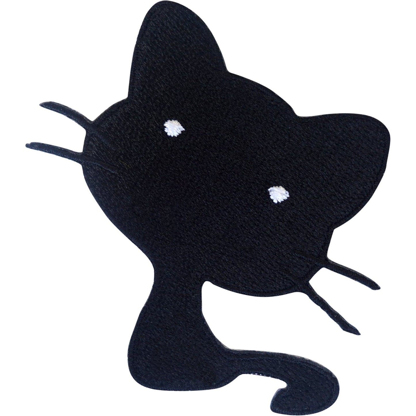 Black Cat Patch Iron Sew On T Shirt Jeans Skirt Dress Jacket Embroidered Badge