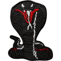 Black Cobra Snake Patch Iron Sew On T Shirt Bag Jeans Hoodie Embroidered Badge