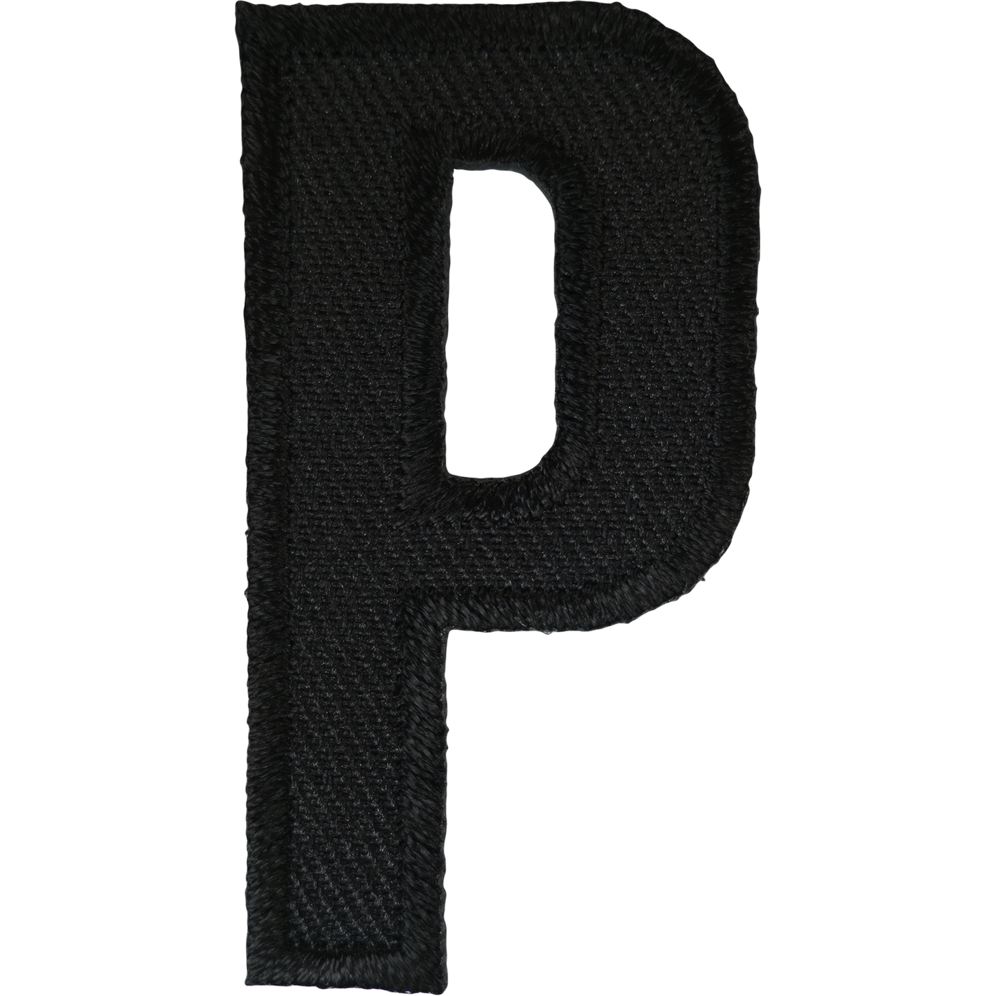 Letter P Black Letter Number Iron Sew On Patches Badges Name Letters Numbers Badge Patch