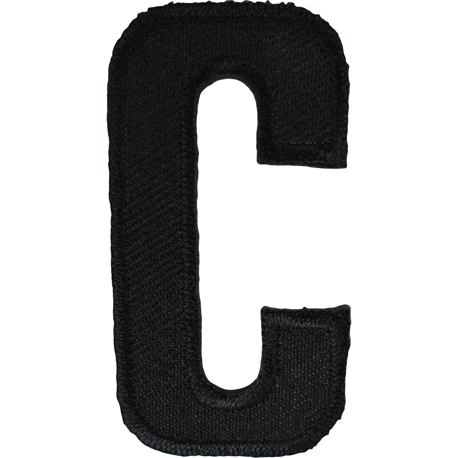 Letter C Black Letter Number Iron Sew On Patches Badges Name Letters Numbers Badge Patch