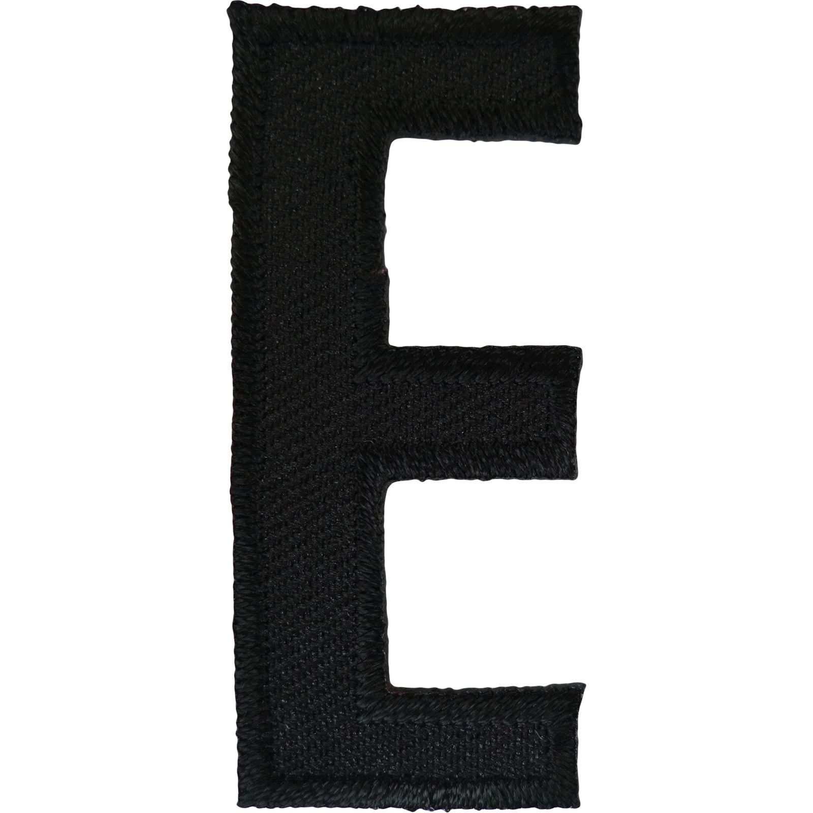 Letter E Black Letter Number Iron Sew On Patches Badges Name Letters Numbers Badge Patch