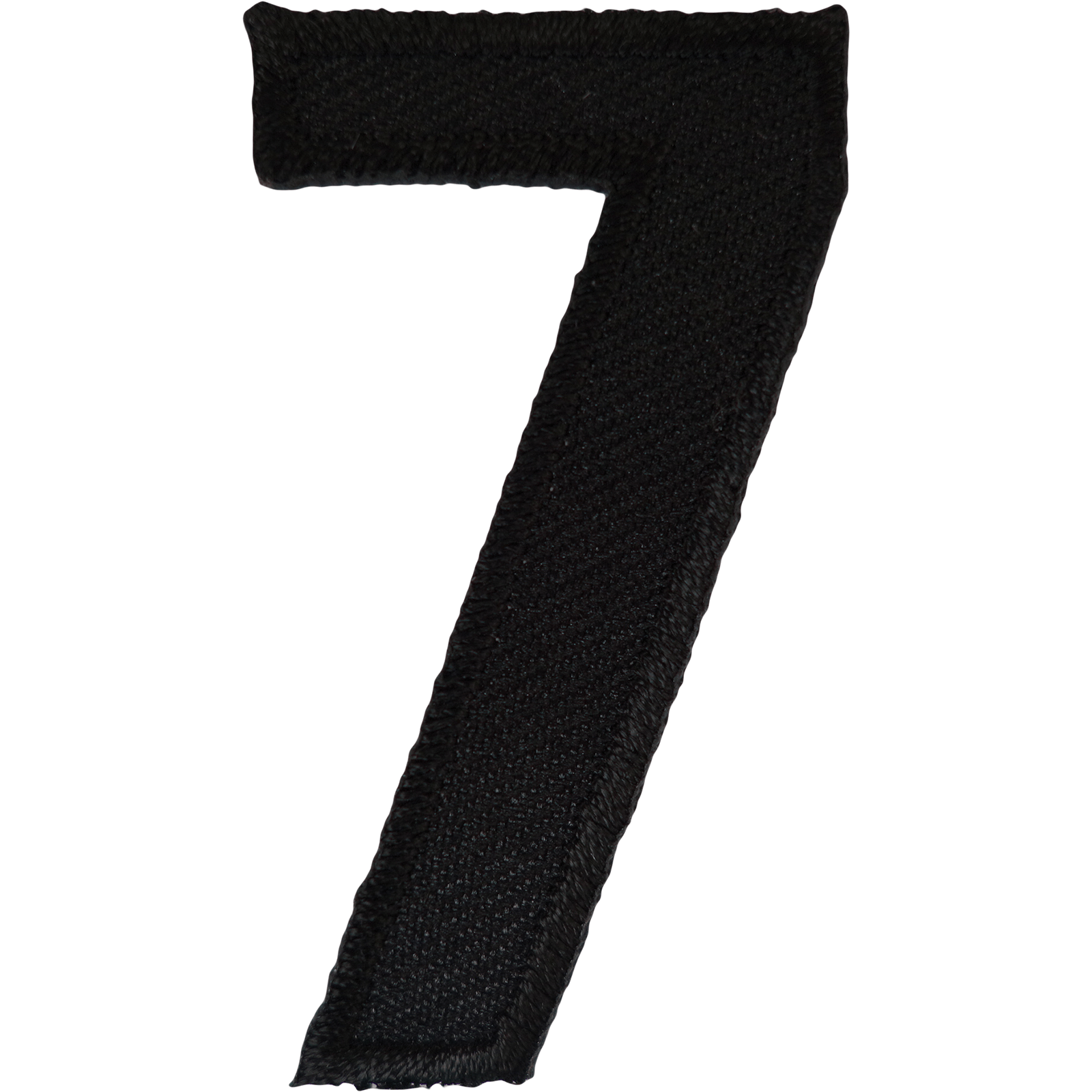 Number 7 ( Number Seven ) Black Letter Number Iron Sew On Patches Badges Name Letters Numbers Badge Patch