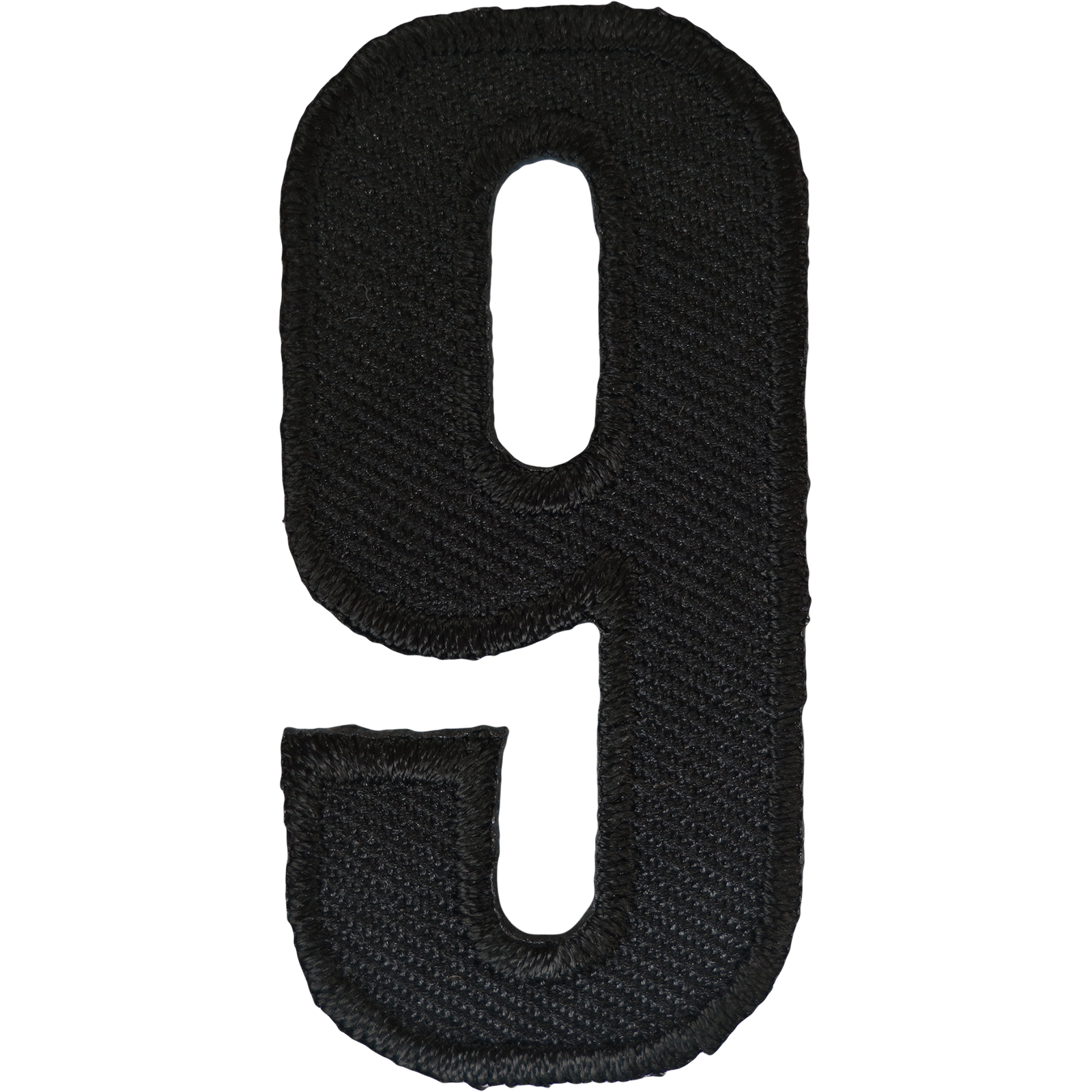 Number 9 ( Number Nine ) Black Letter Number Iron Sew On Patches Badges Name Letters Numbers Badge Patch