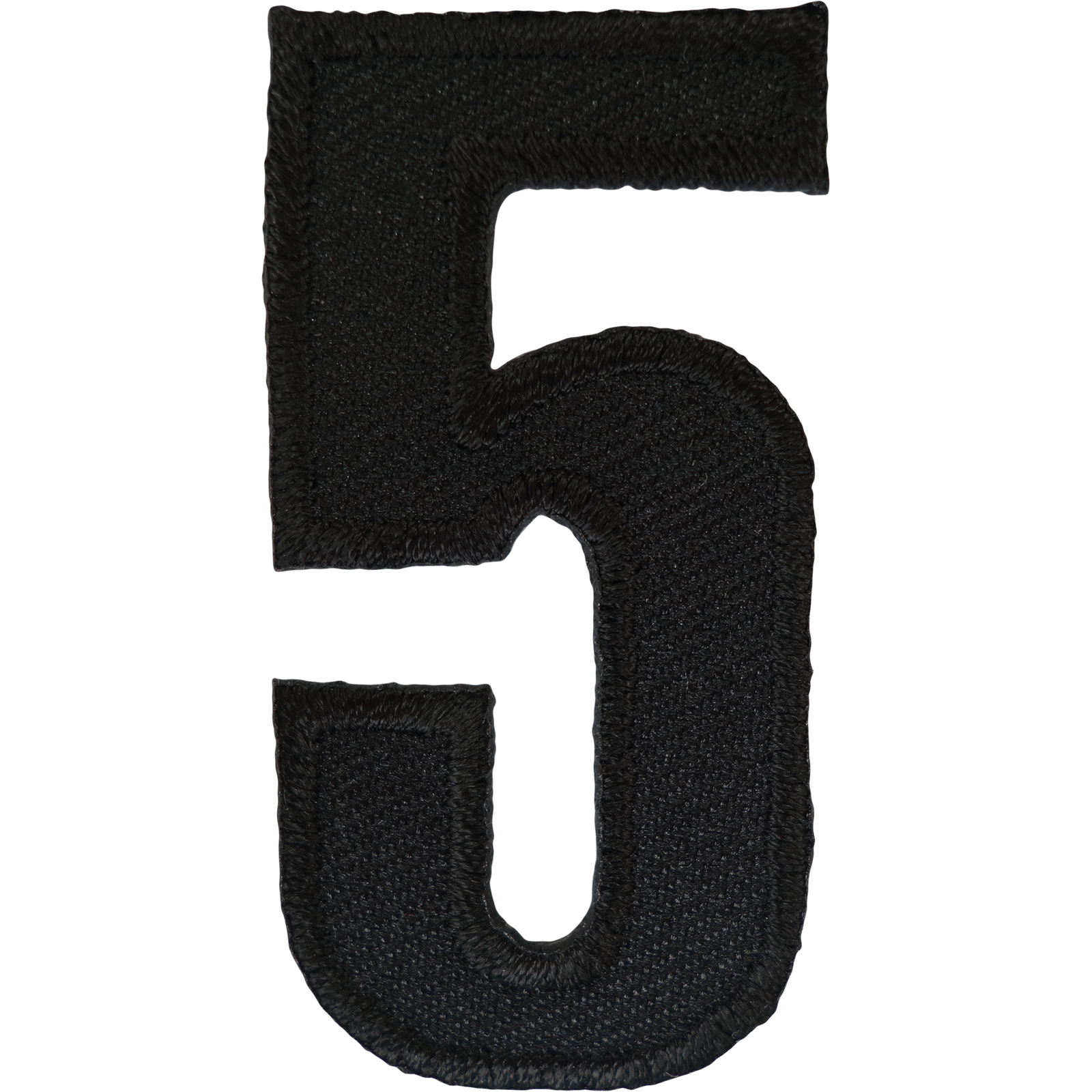 Number 5 ( Number Five ) Black Letter Number Iron Sew On Patches Badges Name Letters Numbers Badge Patch