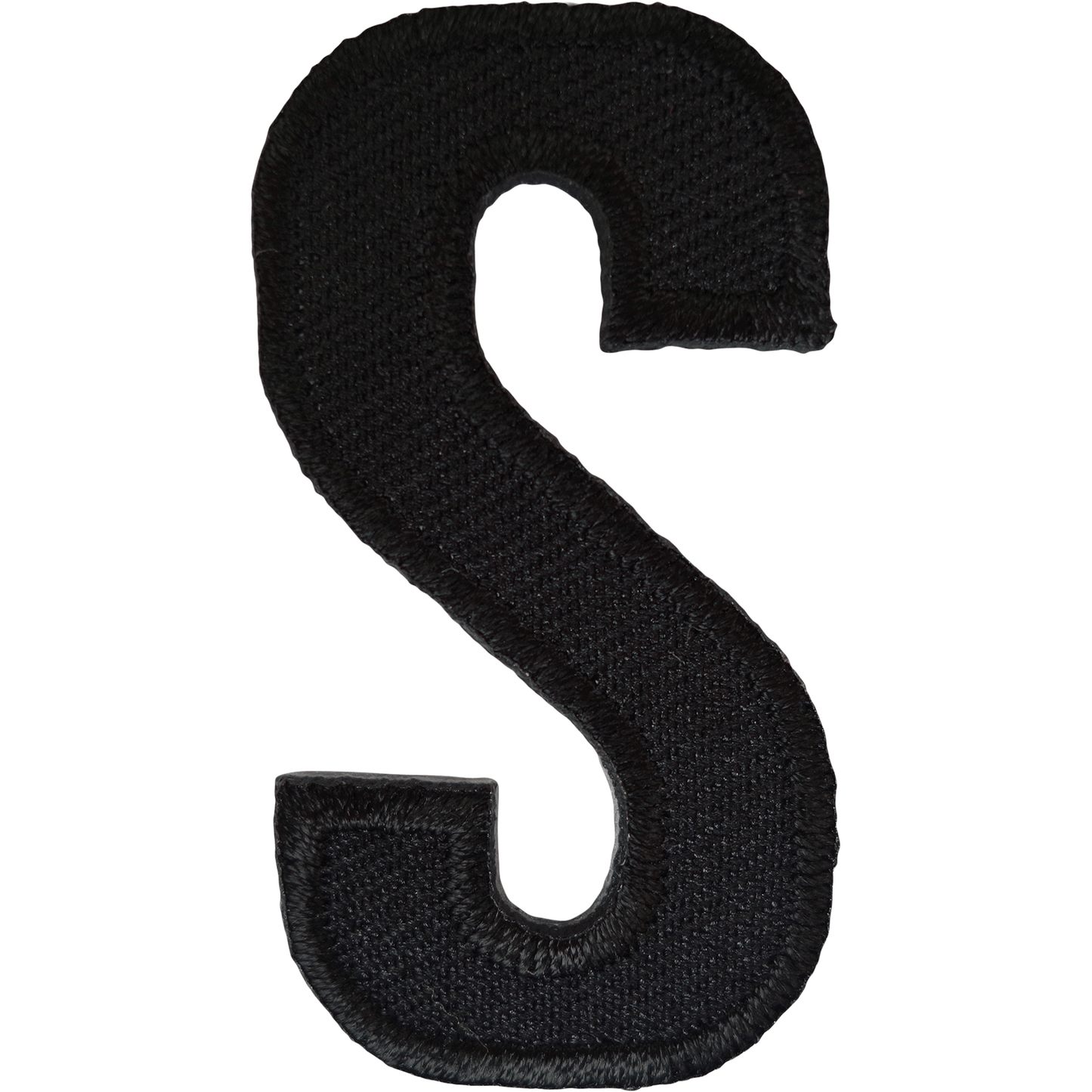 Letter S Black Letter Number Iron Sew On Patches Badges Name Letters Numbers Badge Patch