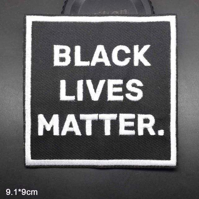 Black Lives Matter Patch BLM Iron On Patch Sew On Patch Embroidered Badge Embroidery Motif Applique