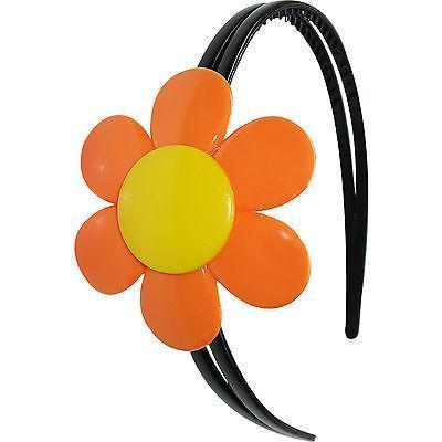 Black Orange Yellow Flower Hairband Headband Alice Hair Band Girls Kids Womens Black Orange Yellow Flower Hairband Headband Alice Hair Band Girls Kids Womens