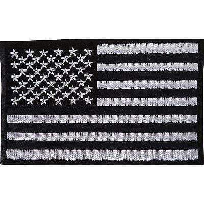 Black USA Flag Embroidered Iron Sew On American Patch America T Shirt Bag Badge