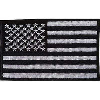 Black USA Flag Embroidered Iron Sew On American Patch America T Shirt Bag Badge