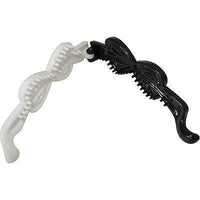 Black White Hair Bow Clip Grip Clamp Clasp Barrette Claw Girls Childrens Kids