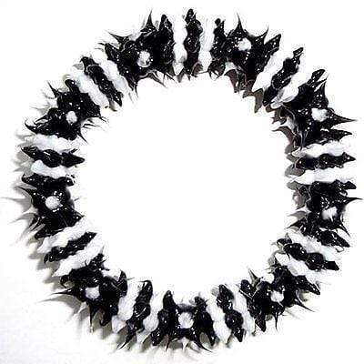 Black White Spiky Rubber Silicone Wristband Bracelet Bangle Mens Ladies Childs
