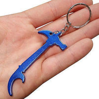 Blue Claw Hammer Key Ring Chain Fob Bottle Opener Keyring Keychain Bag Charm Toy Blue Claw Hammer Key Ring Chain Fob Bottle Opener Keyring Keychain Bag Charm Toy