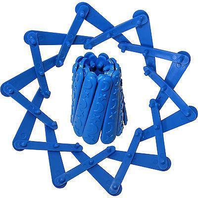 Blue Expandable Pony Tail Hair Clip Bun Holder Clamp Expanding Ponytail Grip Blue Expandable Pony Tail Hair Clip Bun Holder Clamp Expanding Ponytail Grip