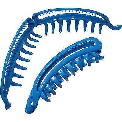 Blue Hair Claw Banana Clip Comb Clamp Grip Grasp Clasp Girls Ladies Accessories Blue Hair Claw Banana Clip Comb Clamp Grip Grasp Clasp Girls Ladies Accessories