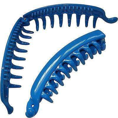 Blue Hair Claw Clip Comb Clamp Grip Grasp Girls Womens Kids Ladies Accessories Blue Hair Claw Clip Comb Clamp Grip Grasp Girls Womens Kids Ladies Accessories