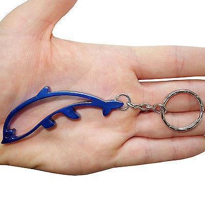 Blue Metal Dolphin Key Ring Chain Fob Beer Bottle Opener Keyring Keychain Toy Blue Metal Dolphin Key Ring Chain Fob Beer Bottle Opener Keyring Keychain Toy