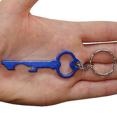 Blue Skeleton Key Ring Chain Fob Bottle Opener Keyring Keychain Party Bag Toy