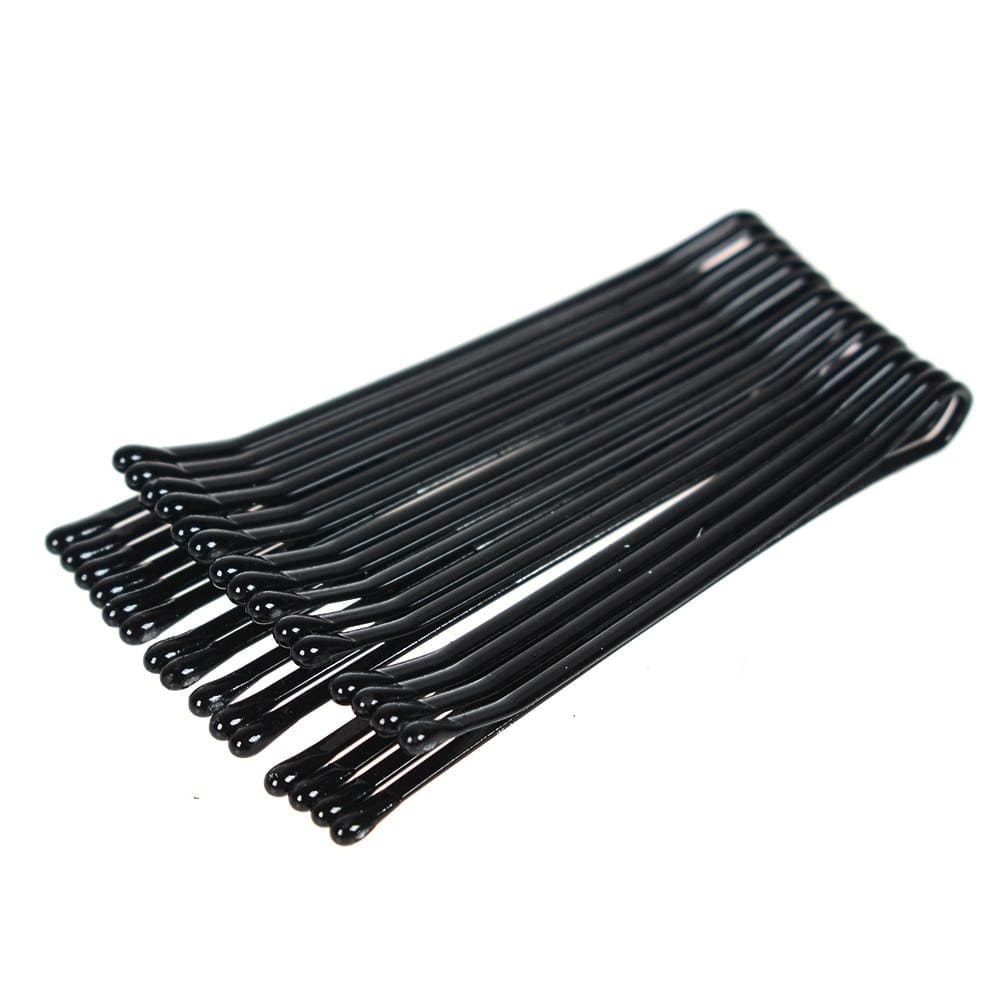 Bobby Pins Kirby Grips Black Hair Clips Clasps Slides - Straight