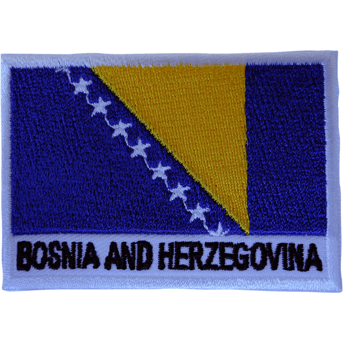 Bosnia and Herzegovina Flag Patch Iron Sew On Clothes Bosnian Embroidered Badge