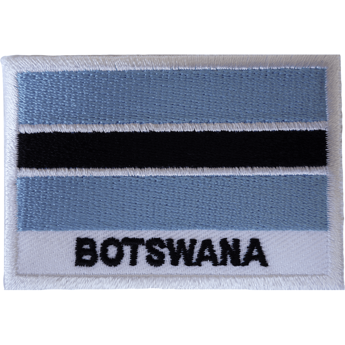Botswana Flag Iron On Patch Sew On Clothes Bag South Africa Embroidered Badge