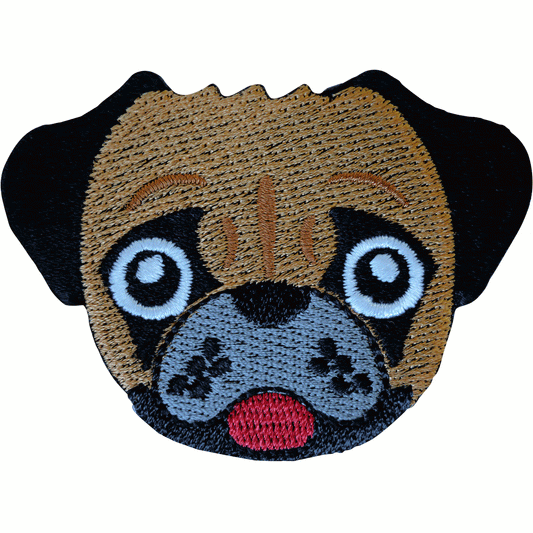 Boxer Bulldog Pug Patch Iron On Sew On Dog Embroidered Badge Embroidery Applique