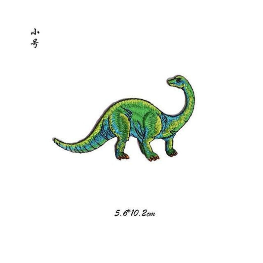 Brachiosaurus Patch Green Dinosaur Iron On Patch Sew On Patch Animal Embroidered Applique Embroidery Badge