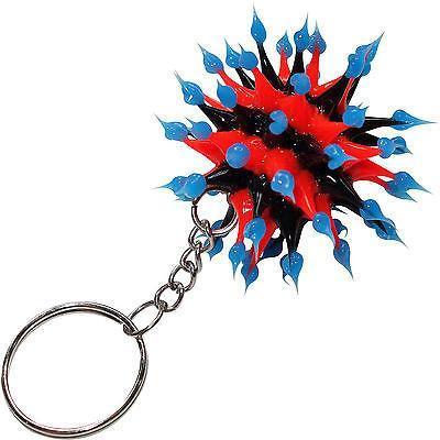 Bright Colourful Spiky Neon Ball Keyring Rubber Silicone Keychain Key Fob Toy Bright Colourful Spiky Neon Ball Keyring Rubber Silicone Keychain Key Fob Toy