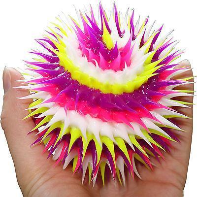 Bright Neon Rubber Silicone Bouncy Ball Stress Relief Office Mini Football Toy