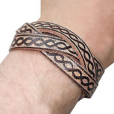 Brown Leather Surfer Bracelet Tribal Urban Wristband Bangle Mans Boys Woman Lady