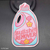 Bullshit Remover Iron On Patch Sew On Patch Household Cleaning Product Embroidered Badge Embroidery Applique Motif