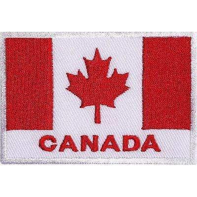 Canada Flag Embroidered Iron Sew On Patch Canadian Jacket Bag T Shirt Hat Badge