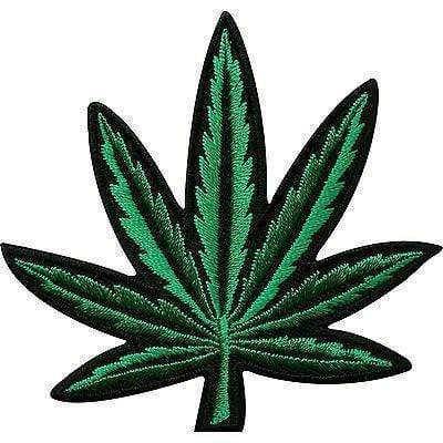 Cannabis Leaf Embroidered Iron / Sew On Patch Clothes Jacket Bag Badge Transfer