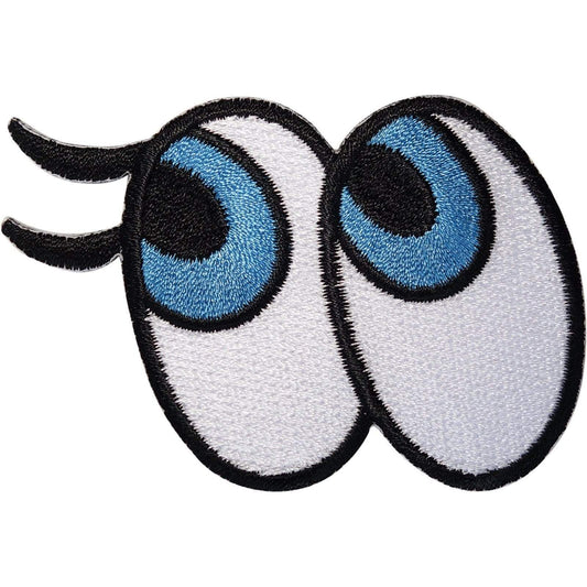 Cartoon Eyes Patch Iron Sew On Clothes Bag Embroidery Applique Embroidered Badge