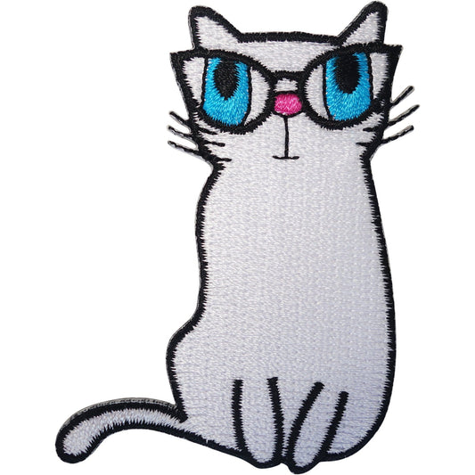 Cat Patch Iron On Sew On T Shirt Jeans Jacket Dress Bag Animal Embroidered Badge