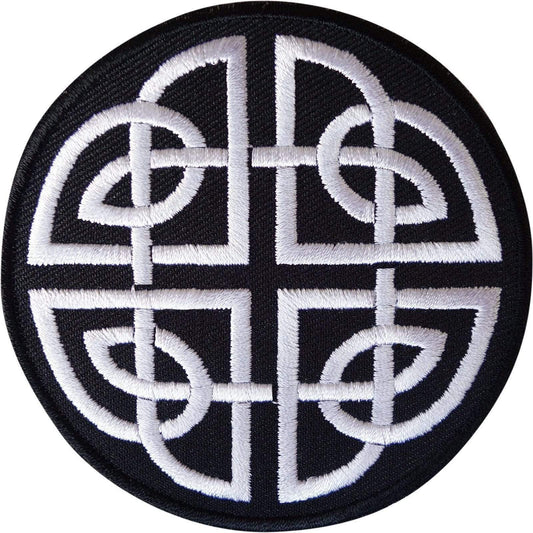 Celtic Knot Patch Iron Sew On Embroidered Badge Biker Irish Embroidery Applique