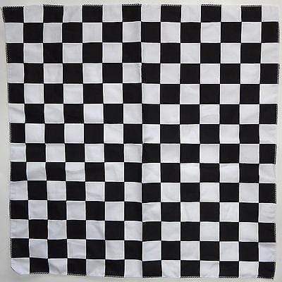 Chefs Checked Black White Checkered Squares Bandana Bandanna Headband Scarf Hat Chefs Checked Black White Checkered Squares Bandana Bandanna Headband Scarf Hat