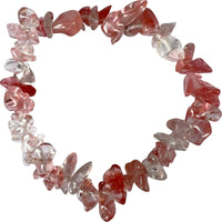 Cherry Quartz Crystal Bracelet Wristband Natural Gemstone Womens Girls Jewellery