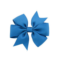 Electric Blue Children's Hair Bow Barrette Hair Clip Clasp