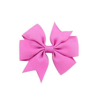 Rose Bloom Pink Children's Hair Bow Barrette Hair Clip Clasp