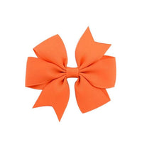 Torrid Orange Children's Hair Bow Barrette Hair Clip Clasp